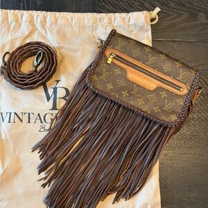 Vintage Brown Crossbody Bag